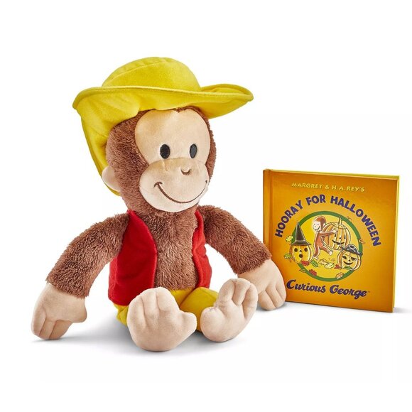 Kohl's Cares® Curious George Plush Toy and Halloween Book Bundle NWT - Picture 1 of 2
